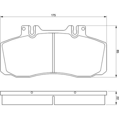 0 986 468 350 Bremsbelagsatz, Scheibenbremse