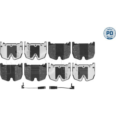 025 235 4117/PD Bremsbelagsatz, Scheibenbremse MEYLE-PD: Advanced performance and design.