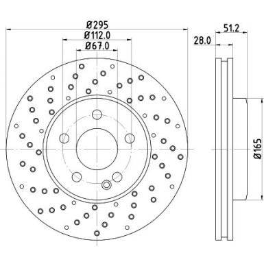 Hella Pagid | Bremsscheibe | 8DD 355 129-681