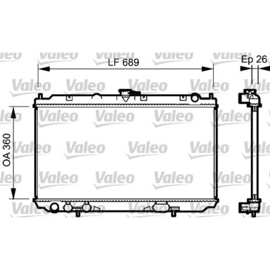 Valeo | Kühler, Motorkühlung | 734708