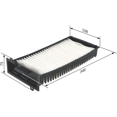 BOSCH 1 987 432 198 Innenraumfilter BOSCH 1 987 432 198 Innenraumfilter