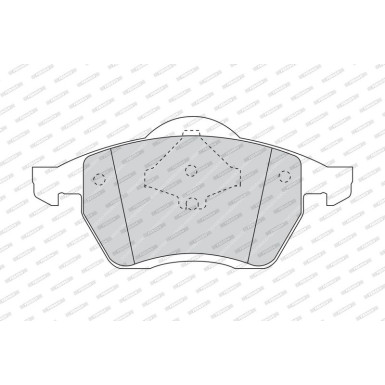 Ferodo | Bremsbelagsatz, Scheibenbremse | FDB1055