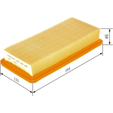 BOSCH 1 457 433 097 Luftfilter BOSCH 1 457 433 097 Luftfilter
