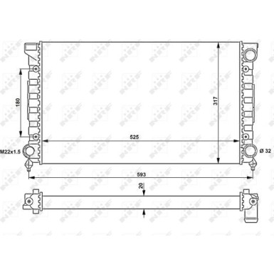 539501 Kühler, Motorkühlung
