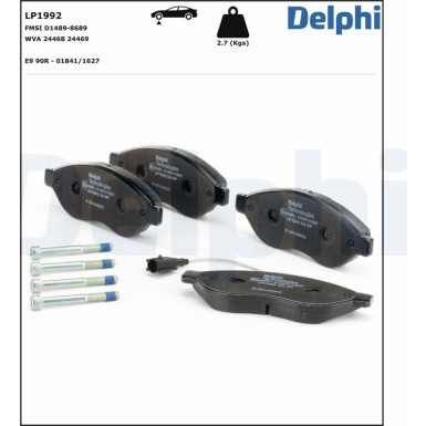 LP1992 Bremsbelagsatz, Scheibenbremse