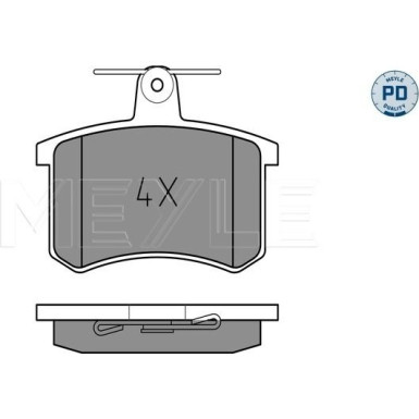 025 211 4416/PD Bremsbelagsatz, Scheibenbremse MEYLE-PD: Advanced performance and design.