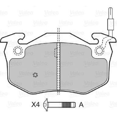 598158 Bremsbelagsatz, Scheibenbremse