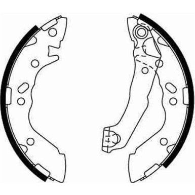 GS8659 Bremsbackensatz