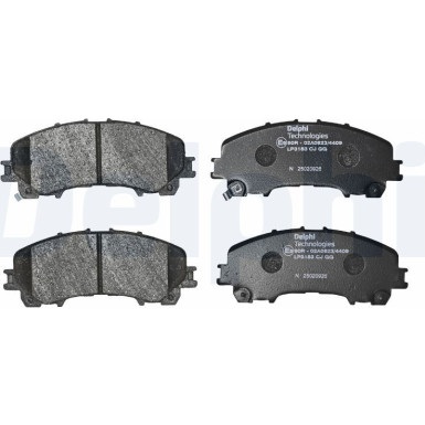 Delphi | Bremsbelagsatz, Scheibenbremse | LP3183 Delphi | Bremsbelagsatz, Scheibenbremse | LP3183
