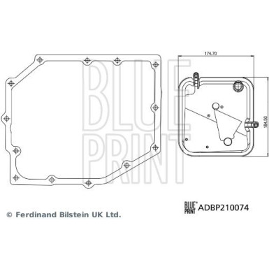 Blue Print | Hydraulikfiltersatz, Automatikgetriebe | ADBP210074