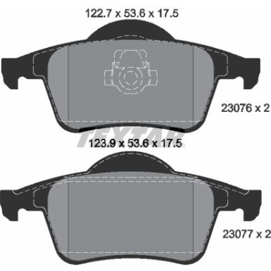 2307602 Bremsbelagsatz, Scheibenbremse Q+