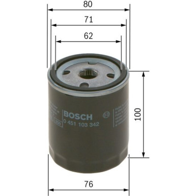 BOSCH 0 451 103 342 Ölfilter BOSCH 0 451 103 342 Ölfilter