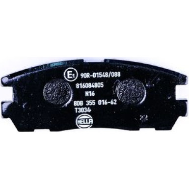 Hella | Bremsbelagsatz, Scheibenbremse | 8DB 355 016-621