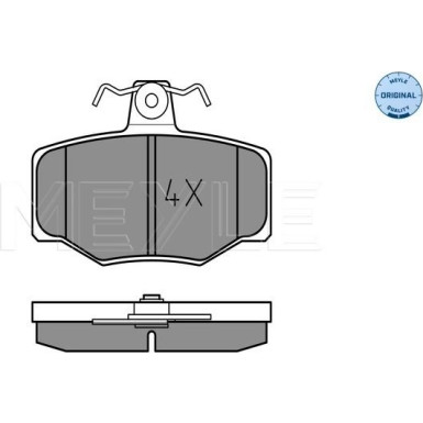 Meyle Bremsbelagsatz, Scheibenbremse MEYLE-ORIGINAL: True to OE 025 215 4515