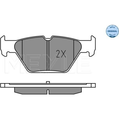 025 221 5814 Bremsbelagsatz, Scheibenbremse MEYLE-ORIGINAL: True to OE.