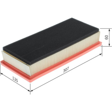 BOSCH 1 457 433 156 Luftfilter