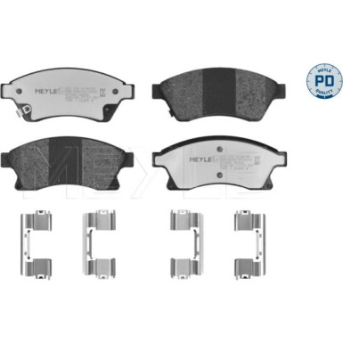 Meyle Bremsbelagsatz, Scheibenbremse MEYLE-PD: Advanced performance and design 025 250 3118/PD