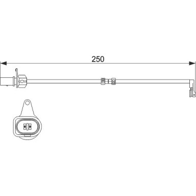 1 987 474 510 Warnkontakt, Bremsbelagverschleiß