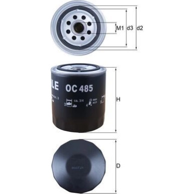 OC 485 Ölfilter