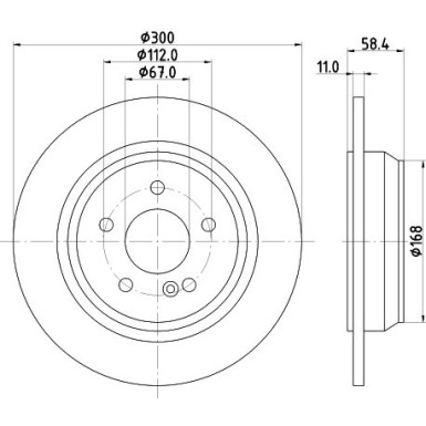 Hella | Bremsscheibe | 8DD 355 106-891