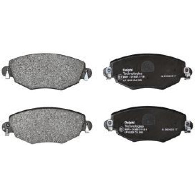 Delphi Bremsbelagsatz, Scheibenbremse LP1533