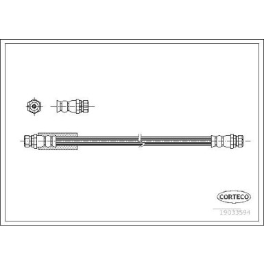Corteco | Bremsschlauch | 19033594