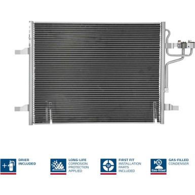 940114 Kondensator, Klimaanlage ** FIRST FIT **