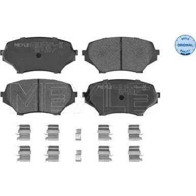 025 242 9714/W Bremsbelagsatz, Scheibenbremse MEYLE-ORIGINAL: True to OE.