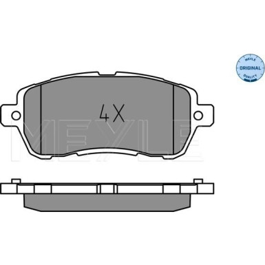 Meyle Bremsbelagsatz, Scheibenbremse MEYLE-ORIGINAL: True to OE 025 221 9117