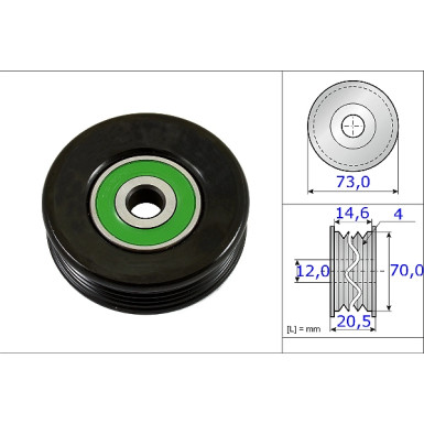 531 0852 10 Spannrolle, Keilrippenriemen