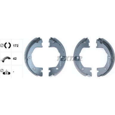 91081400 Bremsbackensatz, Feststellbremse