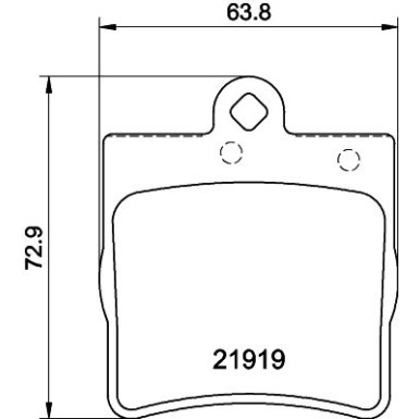 Hella | Bremsbelagsatz, Scheibenbremse | 8DB 355 008-961