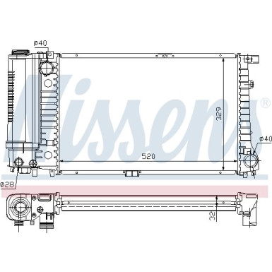 60736A Kühler, Motorkühlung ** FIRST FIT **