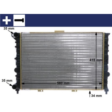 Mahle | Kühler, Motorkühlung | CR 518 000S
