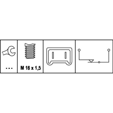 6DD 008 622-081 Bremslichtschalter