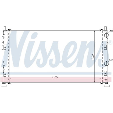 Nissens | Kühler, Motorkühlung | 61003