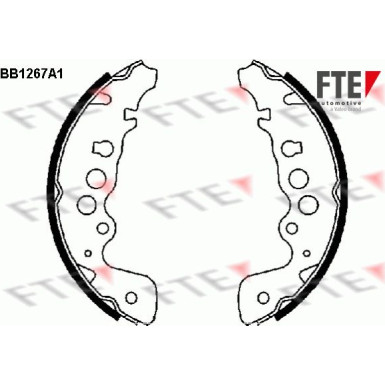 FTE | Bremsbackensatz | 9100058