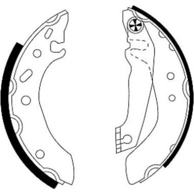 91043700 Bremsbackensatz 91043700 Bremsbackensatz