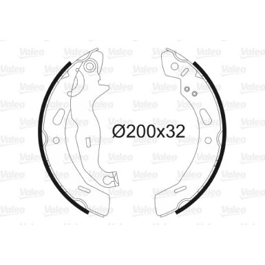 564139 Bremsbackensatz 564139 Bremsbackensatz