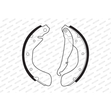 Ferodo | Bremsbackensatz | FSB335