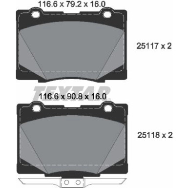 2511701 Bremsbelagsatz, Scheibenbremse Q+ 2511701 Bremsbelagsatz, Scheibenbremse Q+