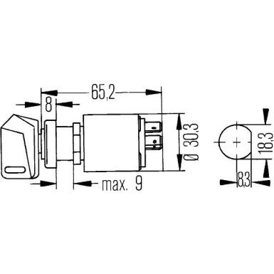 Hella | Zünd-/Startschalter | 6JK 007 232-001