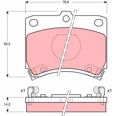 GDB773 Bremsbelagsatz, Scheibenbremse