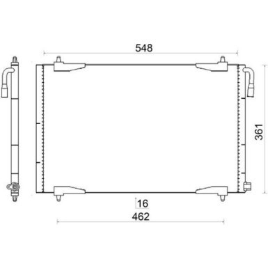 AC 220 001S Kondensator, Klimaanlage BEHR