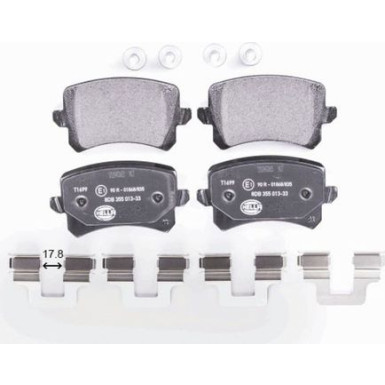 Hella | Bremsbelagsatz, Scheibenbremse | 8DB 355 025-331