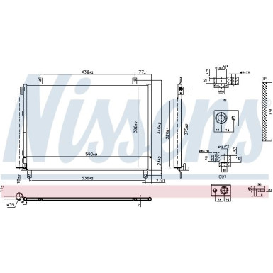 941171 Kondensator, Klimaanlage ** FIRST FIT **