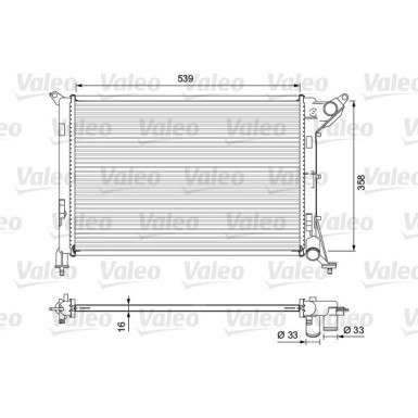 Valeo | Kühler, Motorkühlung | 701730