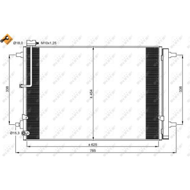 350059 Kondensator, Klimaanlage EASY FIT