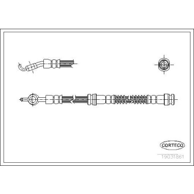 Corteco | Bremsschlauch | 19031861