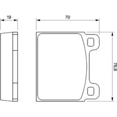 0 986 460 111 Bremsbelagsatz, Scheibenbremse